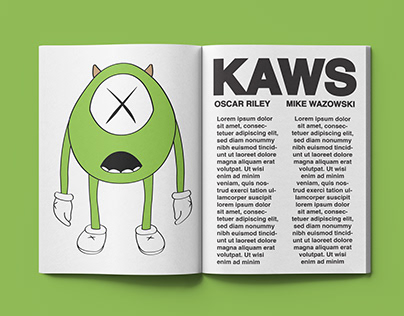 KAWS Tribute Magazine Mockup
