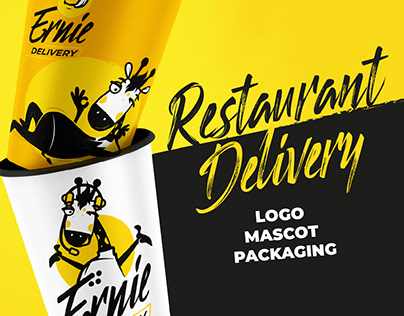 Logo, mascot and packaging for the restaurant delivery