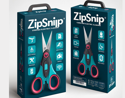 Product Packaging Design For ZipSnip Scissors