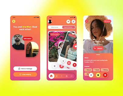 Dating App UI design