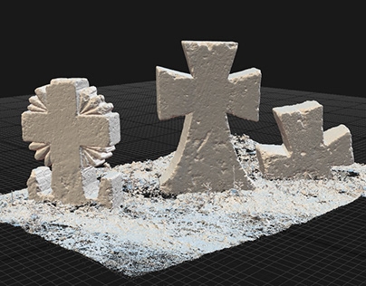 Photogrammetry 3D scan Old Cossack Cemetery