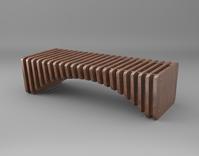 Parametric Luxury Wooden Bench