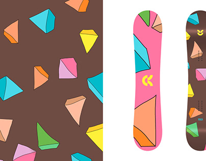 Snowboard graphic-Happiness