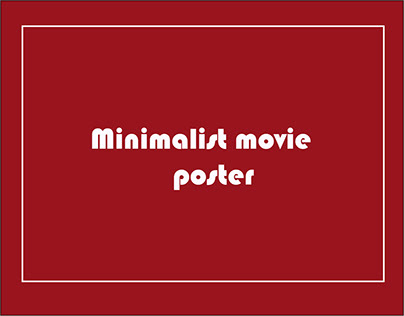 Minimalist movie poster