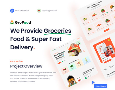 GroFood - Grocery & Delivery Website Case Study