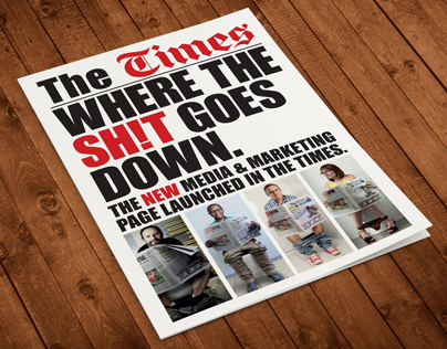 Newspaper wrap for The Times