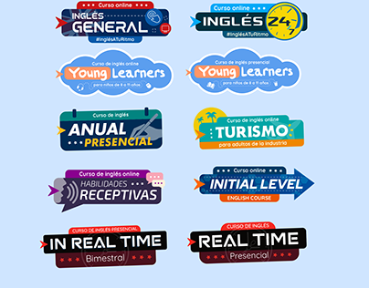 Diseño de Logotipos para cursos de inglés Británico