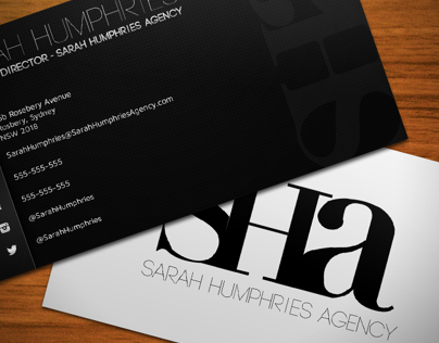 Sarah Humphries Agency Business Card