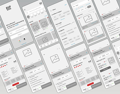 Hotel Booking App Wireframe