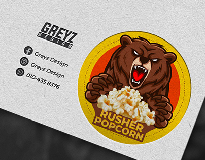 Rusher Popcorn Logo
