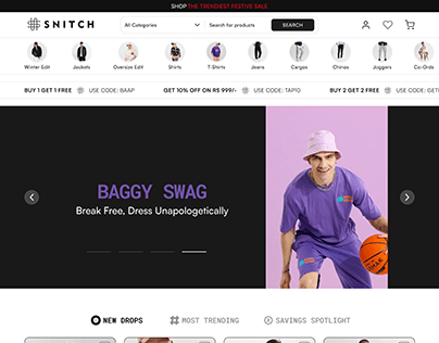 Snitch Website Re-design