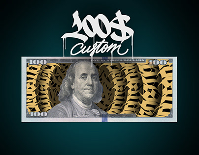 Custom 100$ banknote design