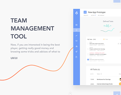 Dashboard for Team Management Tool
