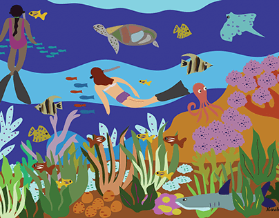 under the sea illustration