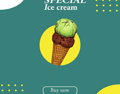 Ice cream facebook ad