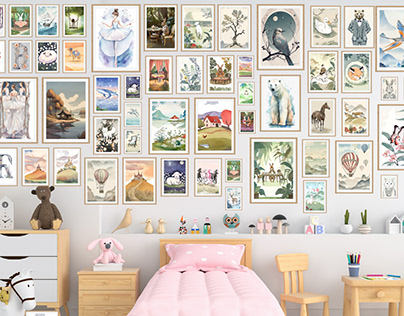 Baby/Kids Room Digital Printable Wall Art Designs