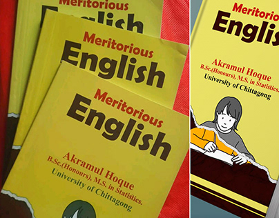 Meritorious English book cover design.