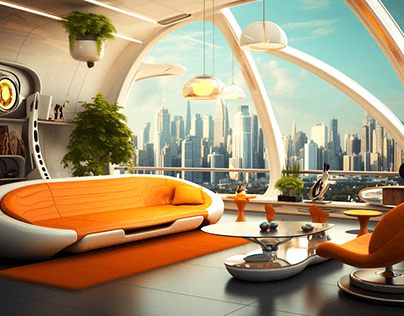 Retro-Futurism in Orange