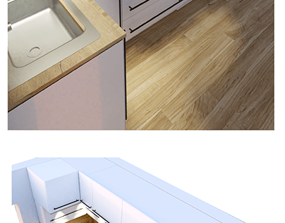 Project thumbnail - kitchen design and visualization