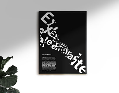 Sensitivity Typographic Poster