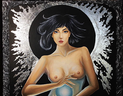 “Priestess” Oil painting