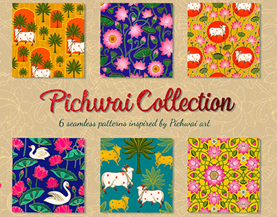 Pichwai Collection of seamless patterns