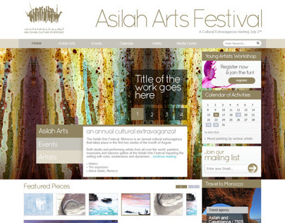 Asilah Arts Festival (Pitch work)