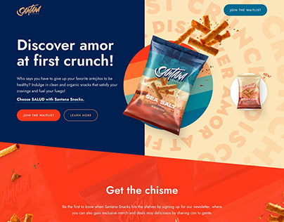 Landing Page for Organic Snack Brand