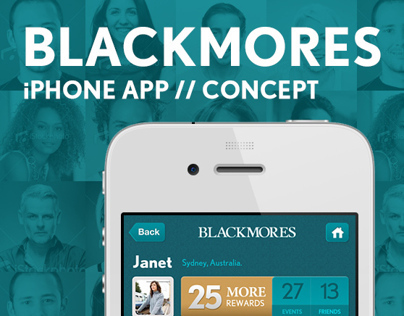 BLACKMORES iPhone App for More Campaign // Concept