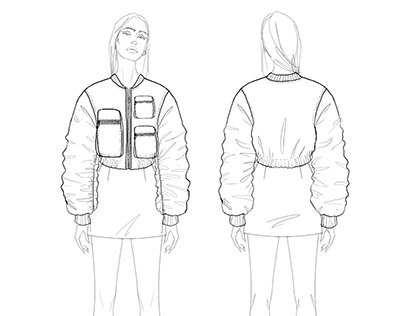 UO OUTERWEAR SKETCHES AND FLATS