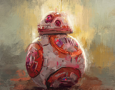 BB8 (Star Wars) Digital Painting
