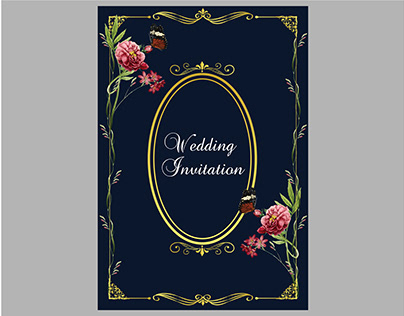 Wedding Invitation Letter Design, Adobe Ilustrator work