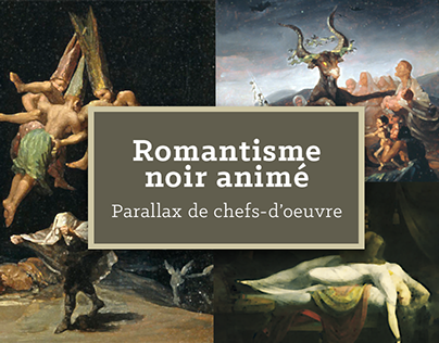 Le Romantisme noir animé: parallax de chefs-d'oeuvre.