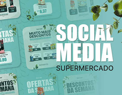 Social Media e Encarte - Supermercado