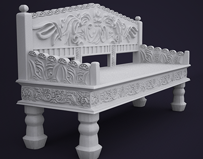 Asset Creation - Ornate bench