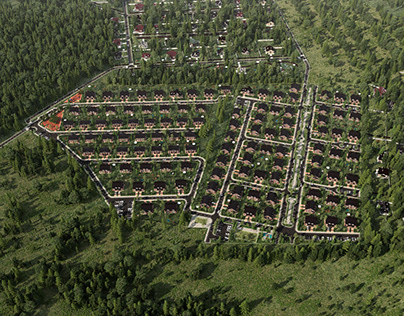 Visualization of cottage settlements