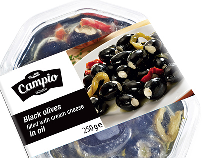 Campio Antipasti packaging and brand design