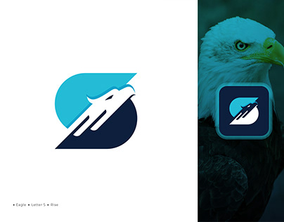 S letter Eagle Logo