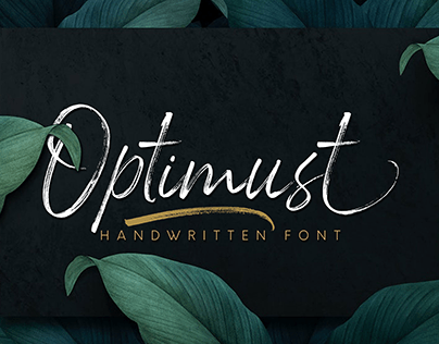 Optimust | Handwritten Brush Font