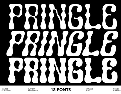 Pringle Variable Font - Free Thin Version