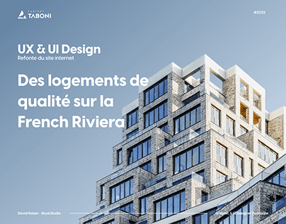 Cabinet Taboni - UX/UI Design - Page accueil Refonte