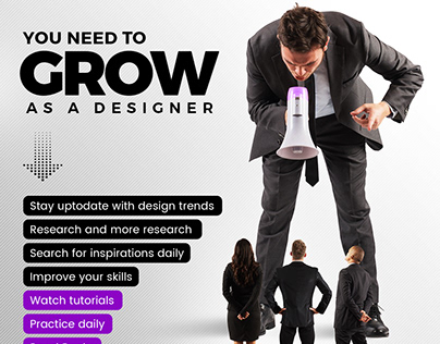 You need to grow as a graphic designer