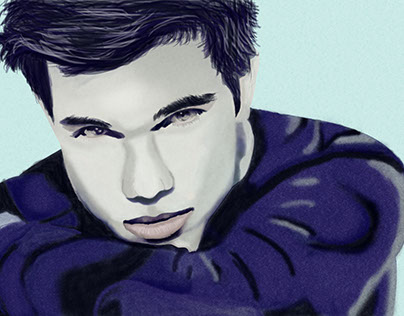 Ilustración digital de Taylor Lautner
