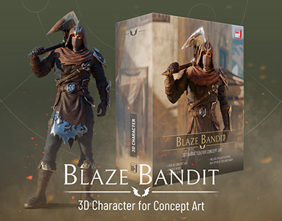 Blaze Bandit - 3D Character for Concept Art