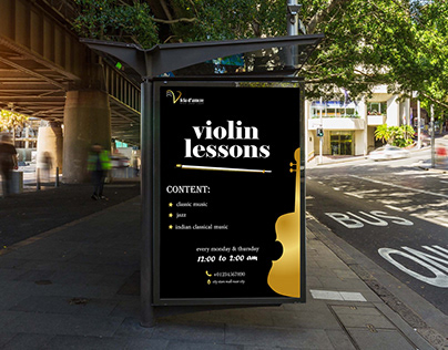 violin lessons poster