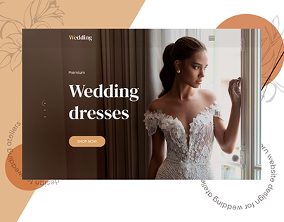 Wedding Dresses Website PSD Template