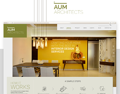 Website Design Homepage Aum Architects