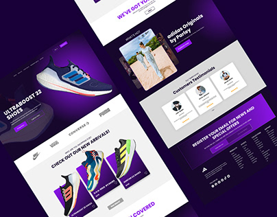 Landing page design | Adidas