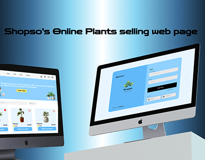 Shopso's Online Plant selling web page