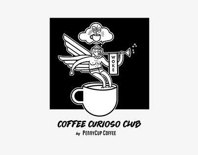 Coffee Label for PennyCup Coffee's Coffee Curioso Club